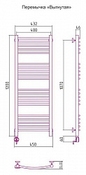 Полотенцесушитель электрический Сунержа Богема 00-0502-1240 120x40 L