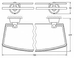 Полка FBS Vizovice VIZ 017 70 см