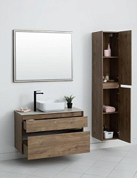 Мебель для ванной Aquanet Nova Lite 90 дуб рустикальный (2 ящика)