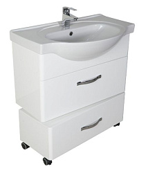 Анкона-80 тумба подкатная с 1 ящ. белая