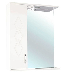 Элеганс-50 зеркало-шкаф бежевое лев.(свет.)