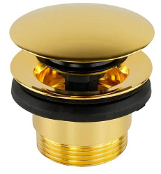 RICAMBI Донный клапан "click-clack", универсальный, золото