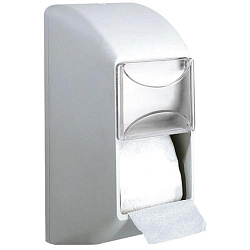 Диспенсер для двух малых рулонов туалетной бумаги пластиковый