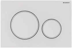 Клавиша смыва Sigma 20, двойной смыв,белый матовый лак, легко чистящееся покрытие, белый 115.882.01.1