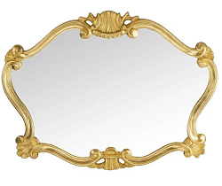 Зеркало фигурное H69xL92xP3,3 cm, золото