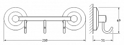 Крючок FBS Standard STA 024 на планке