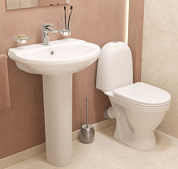 Умывальник пьедестальный Виктория 60 ВКС Белый S1