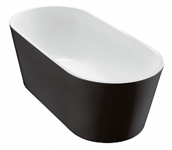 Акриловая ванна без перелива BelBagno 170x80x60 см BB71-1700-NERO-W0, черная