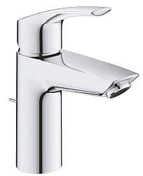 Eurosmart 2021 Смеситель однорычажный для раковины S-Size, донный клапан 1 1/4", хром 33265003