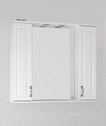 Зеркальный шкаф Style Line Олеандр-2 90/С, белый