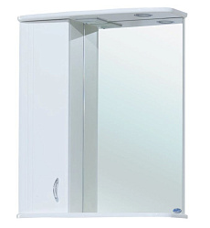 Астра-55 зеркало-шкаф белое лев.(свет.) Н