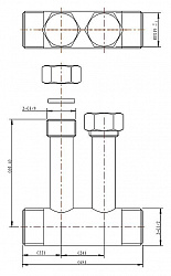 Скрытая часть Bravat D9101NT коннектор