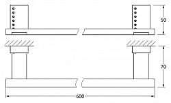 Полотенцедержатель Linea G Tiffany Lux TIF 909 60 см