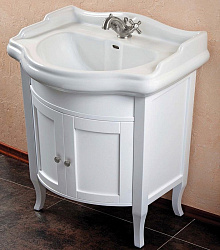 Мебель для ванной La Beaute Lorette 70 белый матовый, фурнитура хром