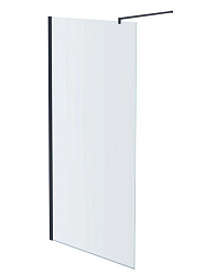 AQ WIW 08020GM Душевая перегородка Walk in с держателем 800x2000 профиль оружейная сталь, стекло прозрачное
