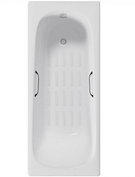 Чугунная ванна Delice Continental 150х70х42 см с отверстиями под ручки и антискользящим покрытием