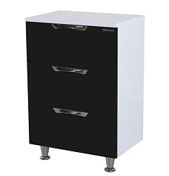 Лагуна-50 тумба напольная с 3 ящ. черная