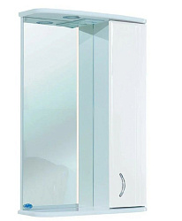 Астра-50 зеркало-шкаф белое прав.(свет.) Н