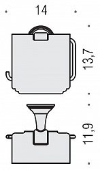 Держатель туалетной бумаги Colombo Design Hermitage В3391 хром