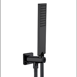 Bossini  FLAT-ONE Душевая лейка с держателем и шлангом 150 см, цвет черный матовый2235