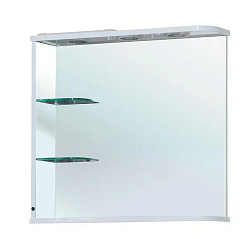 Рио-70 зеркало с ИК выкл. белое лев.(свет.)