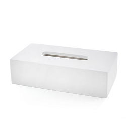 3SC Mood White Контейнер для бумажных салфеток, 24х7х13 см, прямоугольный, настольный, цвет: белый матовый (ПО ЗАПРОСУ)2205