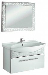 Мебель для ванной Dreja Ornament 105 декор белый