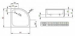 Поддон для душа Radaway Samos A800