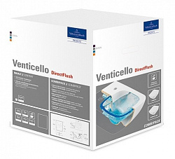 4611 RL01 VENTICELLO Комбинированная упаковка унитаза с вертикальным смывом DirectFlush 4611 R0 XX, SlimSeat Line Сиденье для унитаза с функцией Quick