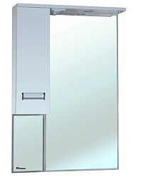 Сиена-70 зеркало-шкаф белое лев.(свет.)