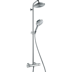 HG Raindance S Душевая система Showerpipe: верх.душ 240 1jet, ручн.душ, шланг, термостат, цвет: хром1984