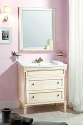 Мебель для ванной Caprigo Альбион 80 BIANCO Antico с ящиками