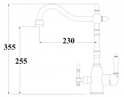 Смеситель Zorg Clean Water ZR 312 YF-50 для кухонной мойки