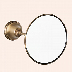 TW Harmony 025, подвесное зеркало косметическое круглое диам.14см, цвет держателя: бронза