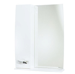 Абрис-65 зеркало-шкаф белое лев.