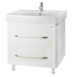 Олимпия-60 тумба с 2 ящ. белая