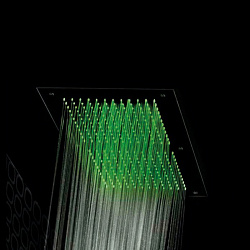 Gattoni PD Верхний душ квадратной формы 700x380мм с системой скрытого монтажа на потолке (с хромотерапией) , цвет: хром