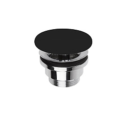 SIMAS Донный клапан, клик-клак, с керамической крышкой, цвет черный матовый2164