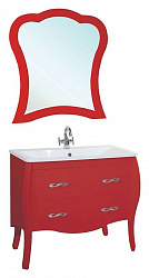 Мебель для ванной Bellezza Грация 90 красная