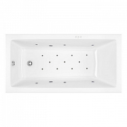 Акриловая ванна EXCELLENT Wave Slim 160x80 см «RELAX», хром