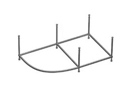 Каркас для ванны Eurolux COMO, BAGI 170х100 см