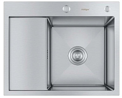 Мойка для кухни Hoffger 5848R Satin (Сталь сатин) правая чаша