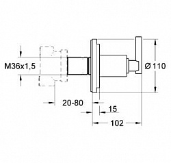 Переключатель потоков Grohe Atrio 19134000 на 3 потока