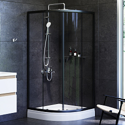 W88G-205-090BT X-Joy Twin Slide,  Душевое ограждение без  поддона, 90x90, профиль черный