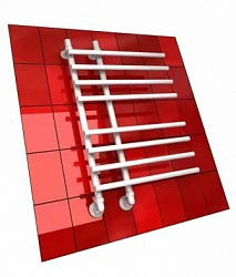 Полотенцесушитель Двин L primo 80/15/55 1"-3/4"-1/2" Универсальный К3, Белый (4627085980827)