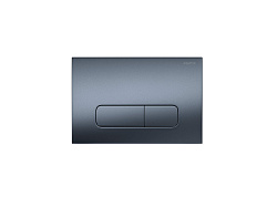 PNS-0000009 (002C-1Q) Панель смыва Оружейная сталь матовая для INSP-0000001 Pneumo S (клавиши прямоугольная)