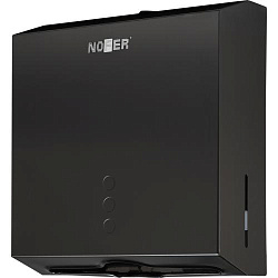Антивандальный диспенсер для бумажных полотенец Nofer из стали, черный