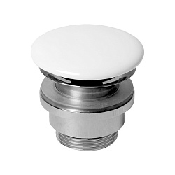 AZZURRA Донный клапан для раковины (всегда открыт), с крышкой керамической-цвет белый2018