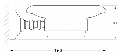 Мыльница 3SC Stilmar STI 604 античная медь