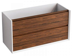 Тумба под раковину COOL с 2 выдвижными ящиками 60x45x54 CL.060.WNOGAL белый/орех